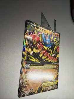 Pokemon TCG Mega-Lucario-EX Holo Rare Card Furious Fists 55/111 Lp - Image 5