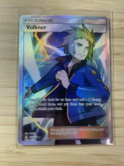Volkner 156/156 Full Art Ultra Rare 2018 Sub & Moon Ultra Prism Pokemon Card NM - Image 1