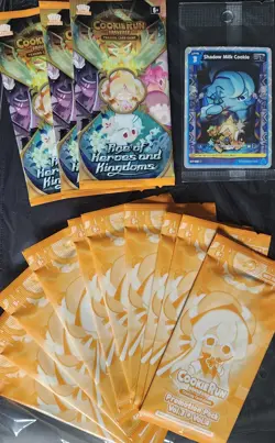 Cookie Run Braverse Shadow Milk Cookie Promo Card + Promo Packs And 3 Bonus Pack - Image 1