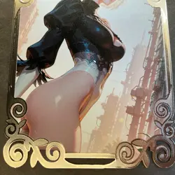 Goddess Story Gold METAL Card - Serial Number #183/200! 2B Anime *READ* - Image 3