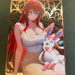 Goddess Story Gold METAL Card - Serial Number #181/200! Rias DXD Anime *READ* - Image 1