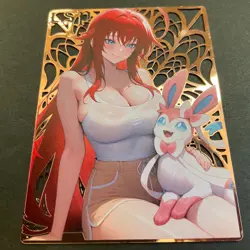 Goddess Story Gold METAL Card - Serial Number #181/200! Rias DXD Anime *READ* - Image 4