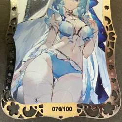 Goddess Story Gold METAL Card - Serial Number #076/100! Anime Bikini Girl - Image 4