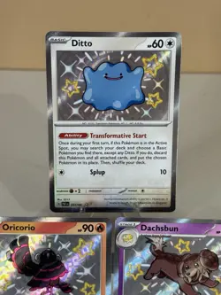 Pokemon TCG Paldean Fates 3 Card Baby Shiny Holo Lot NM-DITTO, Oricorio & More🔥 - Image 4