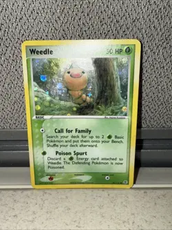 Weedle 86/112 2004 EX FireRed & LeafGreen Pokemon Card TCG Reverse Holo - LP - Image 2