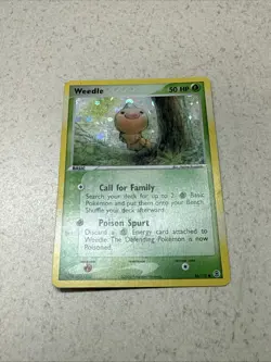 Weedle 86/112 2004 EX FireRed & LeafGreen Pokemon Card TCG Reverse Holo - LP - Image 5