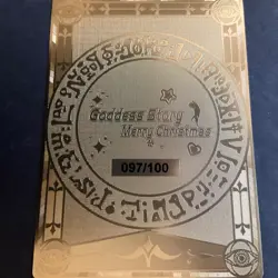 WES - Goddess Story Gold METAL Card - Serial Number #097/100! DMG Magician Girl - Image 5