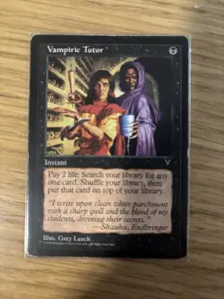 Magic The Gathering Visions Vampiric Tutor Heavily Played English - Image 1