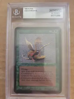 Cockatrice Alpha MTG Magic Green Rare Reserved List 1993 Vintage English NM Mint - Image 1