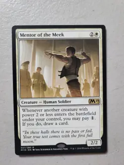1x Magic the Gathering Mentor of the Meek Core Set 2019 MTG NM Free Shipping - Image 1