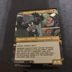 Eddie Brock Venom, Lethal Protector 0224 - Borderless MTG Marvel's Spider Man - Image 1