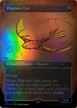 MTG Pilgrim's Eye (692) - Foil - Borderless, NM-Mint, English Secret Lair Drop S - Image 1