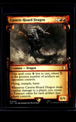 Magic The Gathering Lord of the Rings Showcase Scrolls #433 Cavern-Hoard Dragon - Image 1