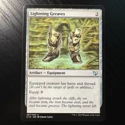 Lightning Greaves Uncommon Regular MTG Commander 2015 #257 LP - Image 1