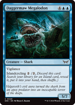 Daggermaw Megalodon [Duskmourn: House of Horror] Magic MTG - Image 1