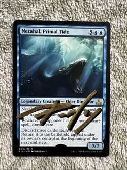 Nezahal, Primal Tide Artist Proof AP MTG Rare Shadow Signed - Image 1
