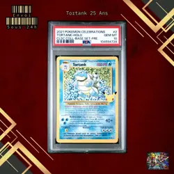🇫🇷 TORTANK HOLO PSA 10 - 25 ANS CELEBRATIONS 2/102 EB FR Carte Pokemon 🇫🇷 - Image 1
