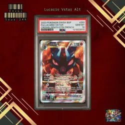 🇫🇷 LUCARIO VSTAR ALTERNATIVE PSA 10 - PROMO SWSH291 FR EB Carte Pokemon 🇫🇷 - Image 1