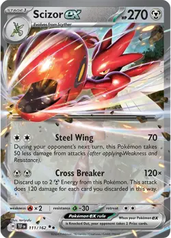 Scizor ex 111/162 Pokemon TCG Temporal Forces - Image 1