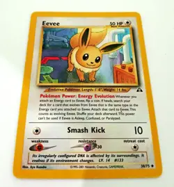 Eevee 38/75 - Near Mint - Vintage - Pokemon Card - Neo Discovery - 2001 - - Image 1