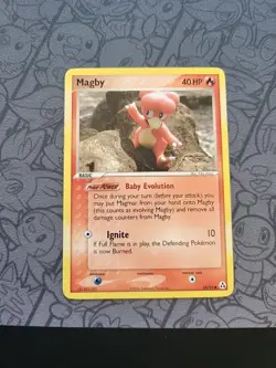 Pokemon: Magby #58/92 Legend Maker Non-holo 2006 Vintage - LP - G52 - Image 1