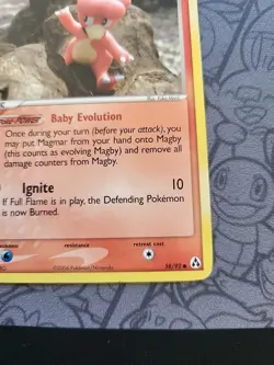 Pokemon: Magby #58/92 Legend Maker Non-holo 2006 Vintage - LP - G52 - Image 5