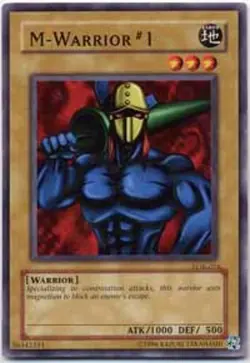 M-Warrior #1 - LOB-076 - Common - Unlimited Edition - Moderately Played - Image 1