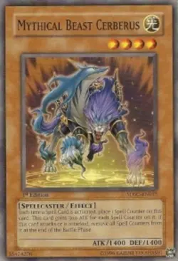Mythical Beast Cerberus - SDSC-EN015 - Common - Unlimited Edition - Lightly Play - Image 1