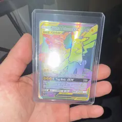 Pokemon Card Lot - 5 Cards - Pikachu & Zekrom GX, Reshiram & Charizard GX, VMAX. - Image 1