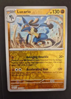 Lucario 114/198 - Reverse Holo | Scarlet & Violet | Pokemon Card - Image 1