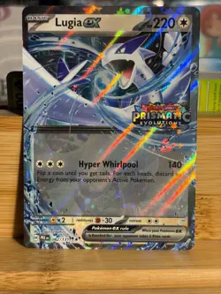LUGIA ex 082/131 Prismatic Evolutions Stamped Pokemon Card TCG Near Mint - Image 1
