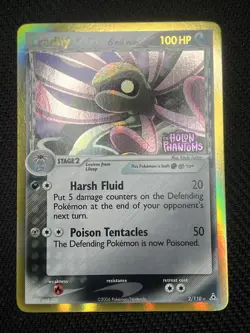 2006 Cradily 2/110 Stamped Holon Phantoms Pokemon Card Ex LP+ - Image 1