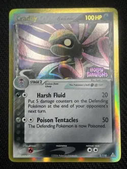 2006 Cradily 2/110 Stamped Holon Phantoms Pokemon Card Ex LP+ - Image 3