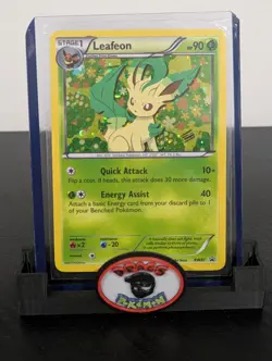 Pokemon Card 2013 LEAFEON BW87 Rare Holo Black Star Promo Black & White NM - Image 1