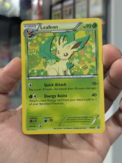 Pokemon Card 2013 LEAFEON BW87 Rare Holo Black Star Promo Black & White NM - Image 2