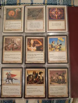 MTG Vintage Magic Gathering Cards Collection Binder - Rhystic Study + 6 Boosters - Image 3