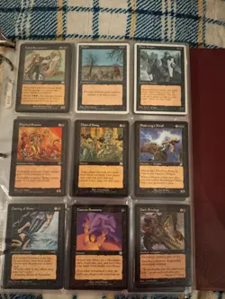 MTG Vintage Magic Gathering Cards Collection Binder - Rhystic Study + 6 Boosters - Image 4