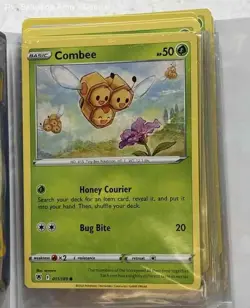 Nintendo Multicolor Sword & Shield Combee Pokemon Trading TCG Cards Mixed Lot - Image 5