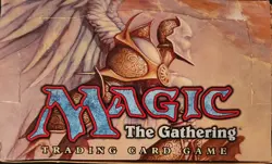 MTG: URZA'S SAGA empty Booster Pack display box, panel separation NO CARDS, 1998 - Image 1