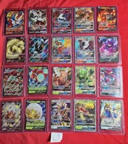 Pokemon Tcg 20 Card Mixed Ultra Rare Lot Gx V Vmax Full Art Shiny Unplayed - Image 1