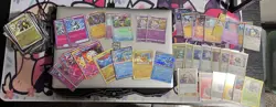 Pokemon TCG Bulk Card Lot - 120+ Cards - Mixed Languages - Reverse/Holo/Ex - Image 1