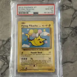 FLYING PIKACHU Pokemon PSA 10 POKEMON TCG CARD Evolutions 2016 Pokemon XY GEM MT - Image 1