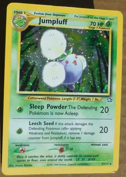 Jumpluff 7/111 Rare Holo Neo Genesis Set Pokemon Card MP - Image 1