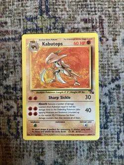 Kabutops - Fossil Set - 24/62 - Rare - Pokemon Card LP - Image 1