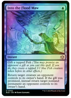 Into the Flood Maw Bloomburrow Foil - MTG - Image 1