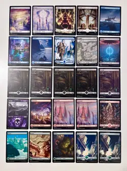 Magic The Gathering 25 Full Art Lands Lot. NM - Image 1