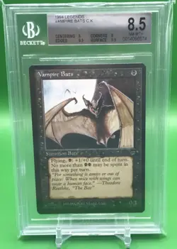1994 MTG Legends - VAMPIRE BATS - Graded BGS 8.5 NM-MT+ - Image 1