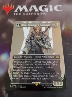 Mtg. Dion, Bahamut's Dominant. Foil Borderless. Final Fantasy. Pack Fresh - Image 1