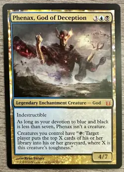MTG Magic The Gathering Phenax, God Of Deception Born Of The Gods Rare NM - Image 1