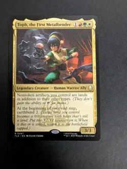 TOPH, THE FIRST METALBENDER x1 mtg NM-M The Last Airbender 1 Rare - Image 1